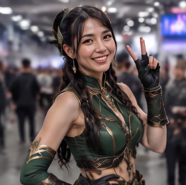Convention photo enhancement sample