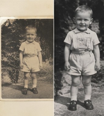 Old photo enlargement when feasible sample